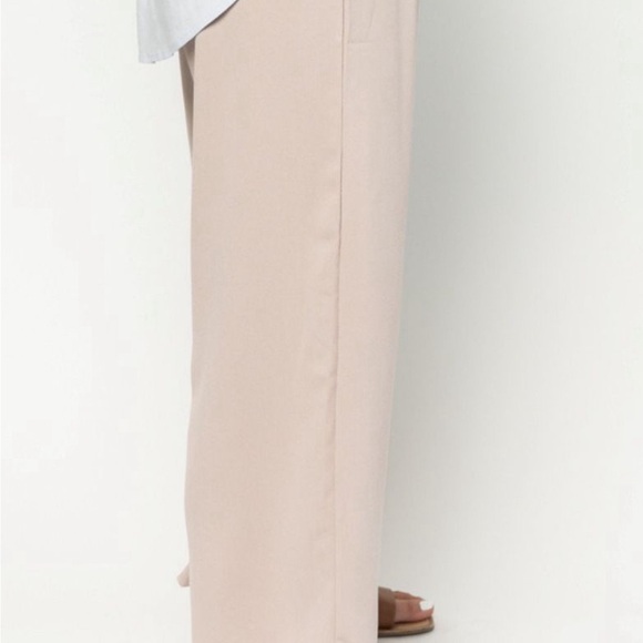 Hayden elastic waist wide leg pant in stone NWT - Picture 3 of 4